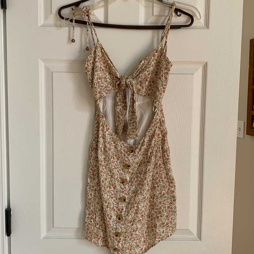 The Indigo Child cut out floral dress - size S